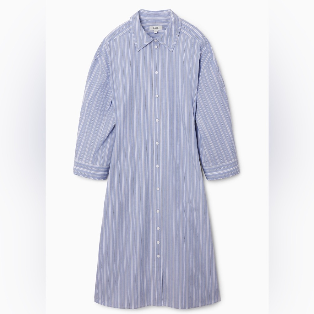 COS Pinstriped Shirt Dress / Maxi Dress, size 10